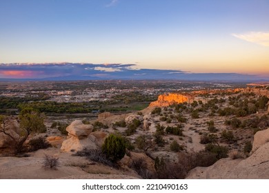 City Of Farmington, New Mexico At Sunset