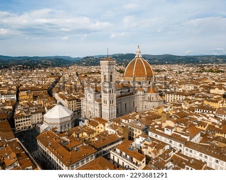 City of Florence, Duomo Cathedral and Ponte Vecchio 