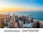 City of Fortaleza in the State of Ceara in Brazil Seen from above with a drone - Cidade de Fortaleza no Estado de Ceara no Brasil Visto de cima com drone