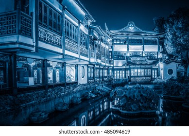 The City God Temple Or Temple Of The City Gods Of Shanghai Is A Folk Temple Located In The Old City Of Shanghai, China.