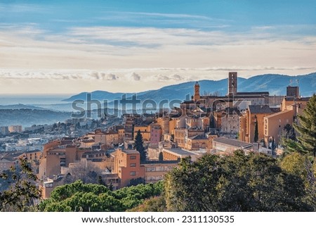 The city of Grasse on the French Riviera