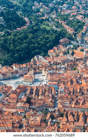 Similar – Aerial View Of Brasov City In Romania