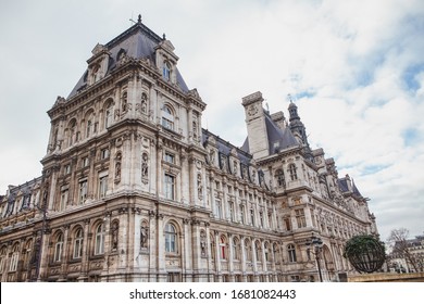 City Hall Building In Paris 