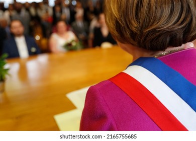 City Hall. Civil Wedding Ceremony.  France.