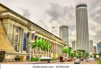 The City Hall, A Historic Building In Singapore. Currently It Is The National Gallery