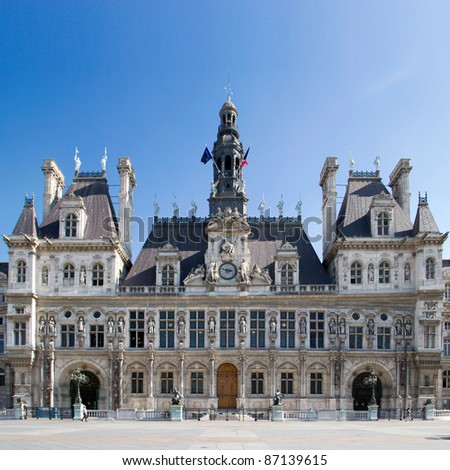 City hall of Paris - France