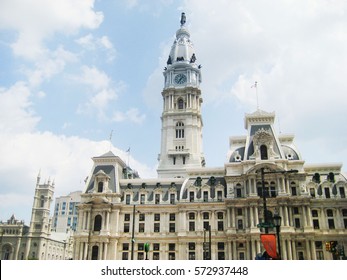 City Hall of Philadelphia, PA, United States. Popular american touristic place. The seat of government for the city of Philadelphia in the commonwealth of Pennsylvania.