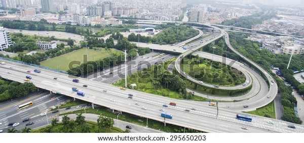 city highway interchange\
bridge road
