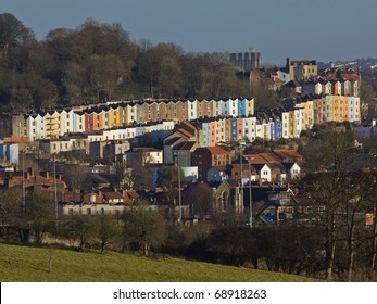 City Housing On The Bristol Skyline In Winter UK