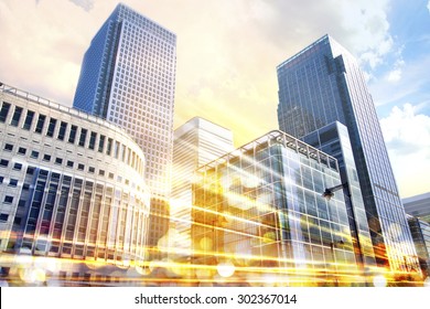 City illustration with traffic lights, London - Shutterstock ID 302367014