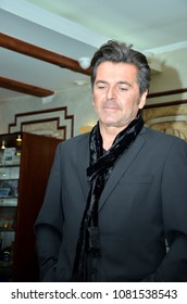 City Of Irkutsk, Russia, 14.10.2011 Year. Thomas Anders Gives An Interview To A Local Magazine. Close-up Portrait.