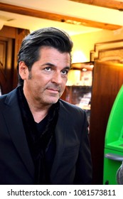 City Of Irkutsk, Russia, 14.10.2011 Year. Thomas Anders Gives An Interview To A Local Magazine. Close-up Portrait.