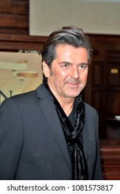 City Of Irkutsk, Russia, 14.10.2011 Year. Thomas Anders Gives An Interview To A Local Magazine. Close-up Portrait.