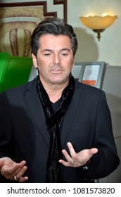 City Of Irkutsk, Russia, 14.10.2011 Year. Thomas Anders Gives An Interview To A Local Magazine. Close-up Portrait.