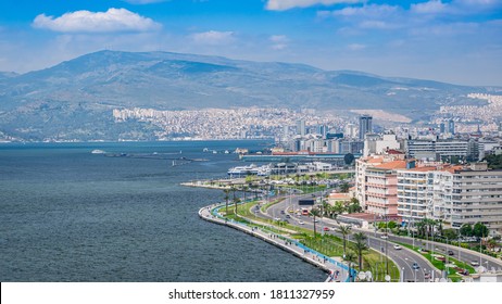 City of Izmir (Smyrna), Turkey. Aegean sea. Panoramic view. - Shutterstock ID 1811327959