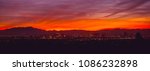 City of Las Vegas, Nevada Sunset Panorama. Famous Sin City. United States of America.