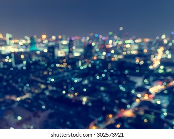 City light blurred, abstract background.
