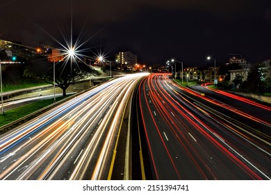 City Lights Honolulu Slow Shutter 