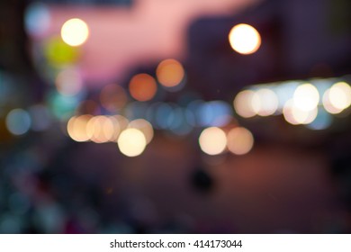 city lights at night abstract