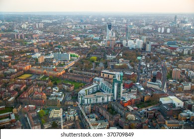  City Of London Panorama, Office And Banking District Arial View