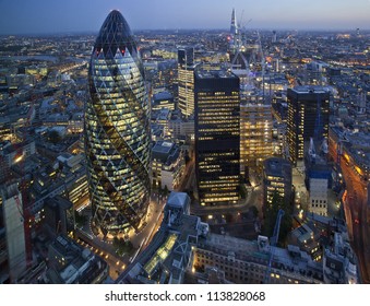 City of London Skyline At Sunset - Shutterstock ID 113828068