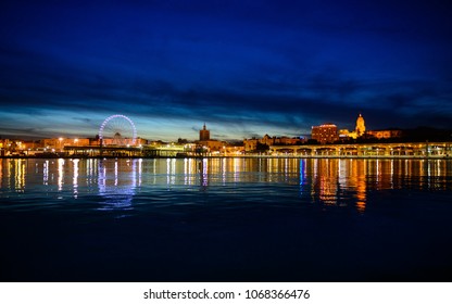 City Of Malaga By Night