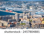 City of Marseille waterfront and harbor view, southern France