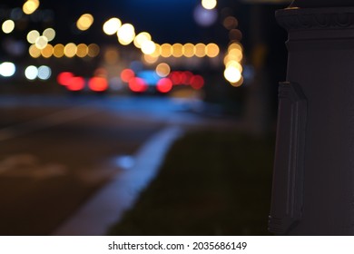 City of Moscow 2021, night Kuntsevo district bokeh road multicolored - Shutterstock ID 2035686149
