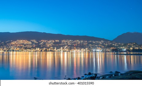 City Night Lights,west Vancouver Canada