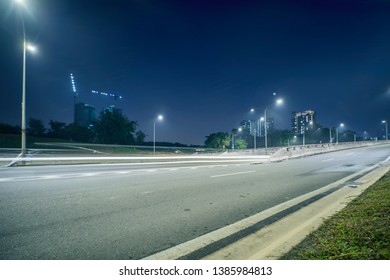 City Night Scene Fly Over Road Stock Photo 1385984813 | Shutterstock