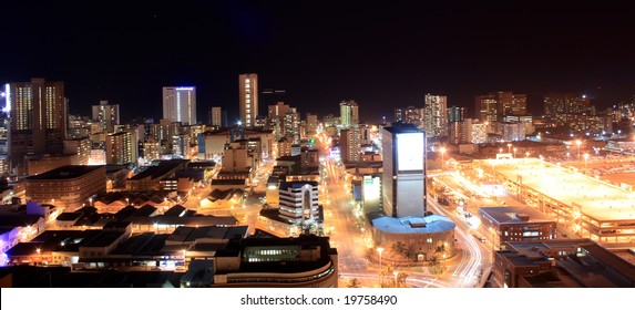 City Night View Of Durban, South Africa