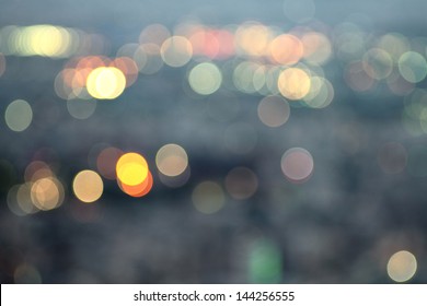 City At Night,bokeh Background.