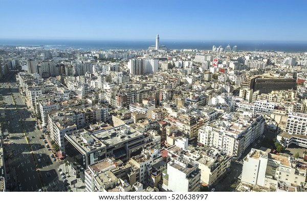 City Panorama Casablanca Morocco Africa Stock Photo 520638997 ...