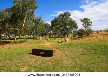 City park at the bottom of Anzac Hill in Alice Springs, Northern Territory, Australia