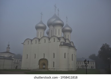 City Ples On The Volga Church, Landscape Historical View Orthodoxy Architecture