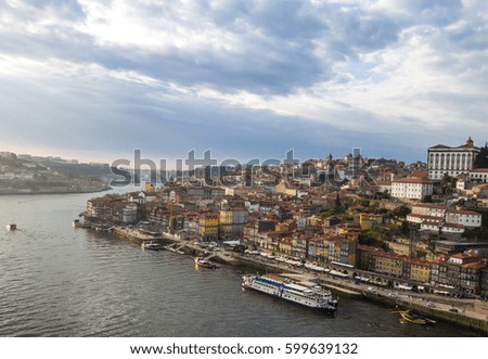 Similar – Image, Stock Photo Douro and old town of Porto