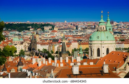 The city of Prague as seen from the Prague Castle.