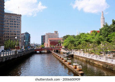 The City Of Providence And The Providence River