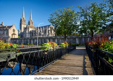 city of quimper in brittany france