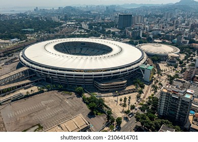 City Of Rio De Janeiro, Brazil South America. 
December 2021
Maracanã Stadium. Brazilian Football.