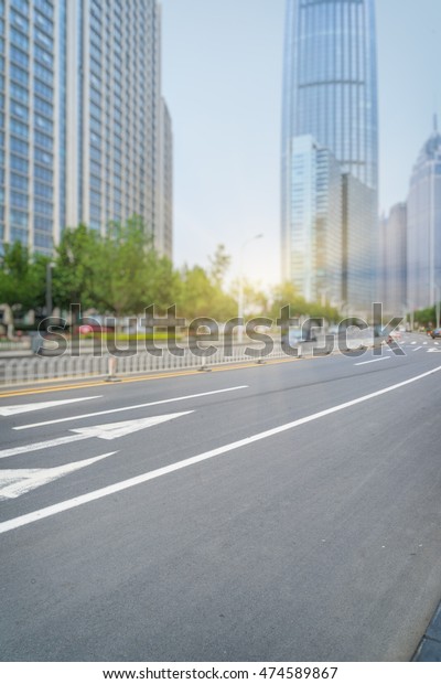City road with moving\
car,tianjin china.