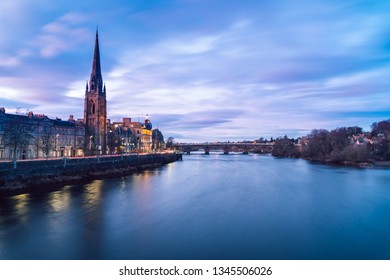 City Scape At Dusk