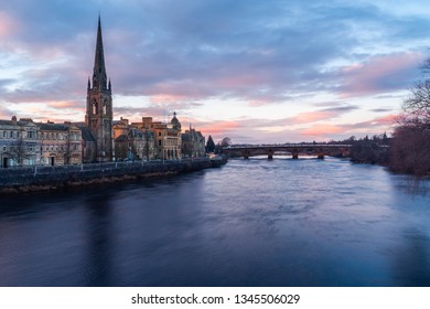 City Scape At Dusk