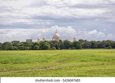 City scape horizon view of Maidan park in Kolkata (Calcutta) with the Victoria Memorial - Shutterstock ID 1626047683