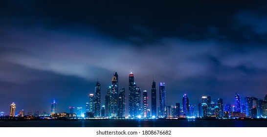City Scape Of Jumeirah In Night