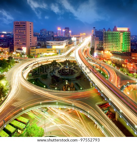 City Scape of the nanchang china.