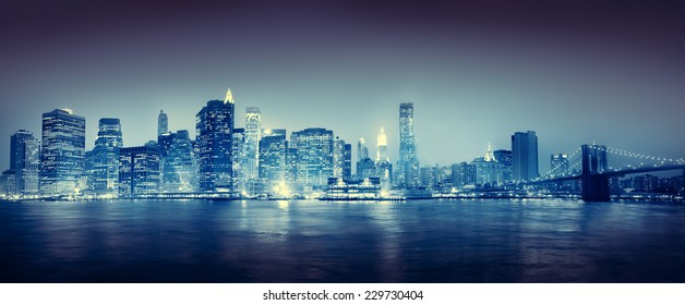 City Scape New York Buildings Travel Concept