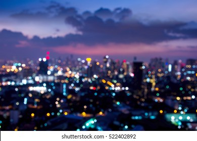 City Scape at night scene  - Shutterstock ID 522402892