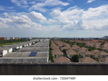 city scape top view
