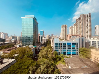 City Scape View Andheri West Mumbai India Shot In Sunny Weather.